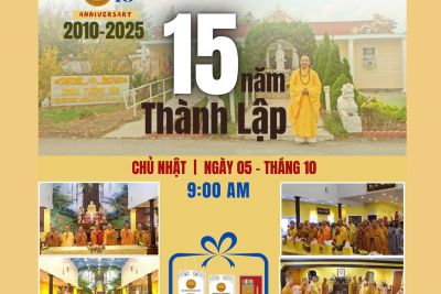 Lễ kỷ niệm 15 năm thành lập Chùa Tường Vân Massachusetts