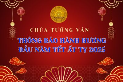 Chùa Tường Vân Massachussets Thông báo chương trình hành hương Tết Ất Tỵ 2025